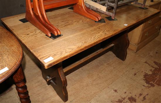 Oak refectory table